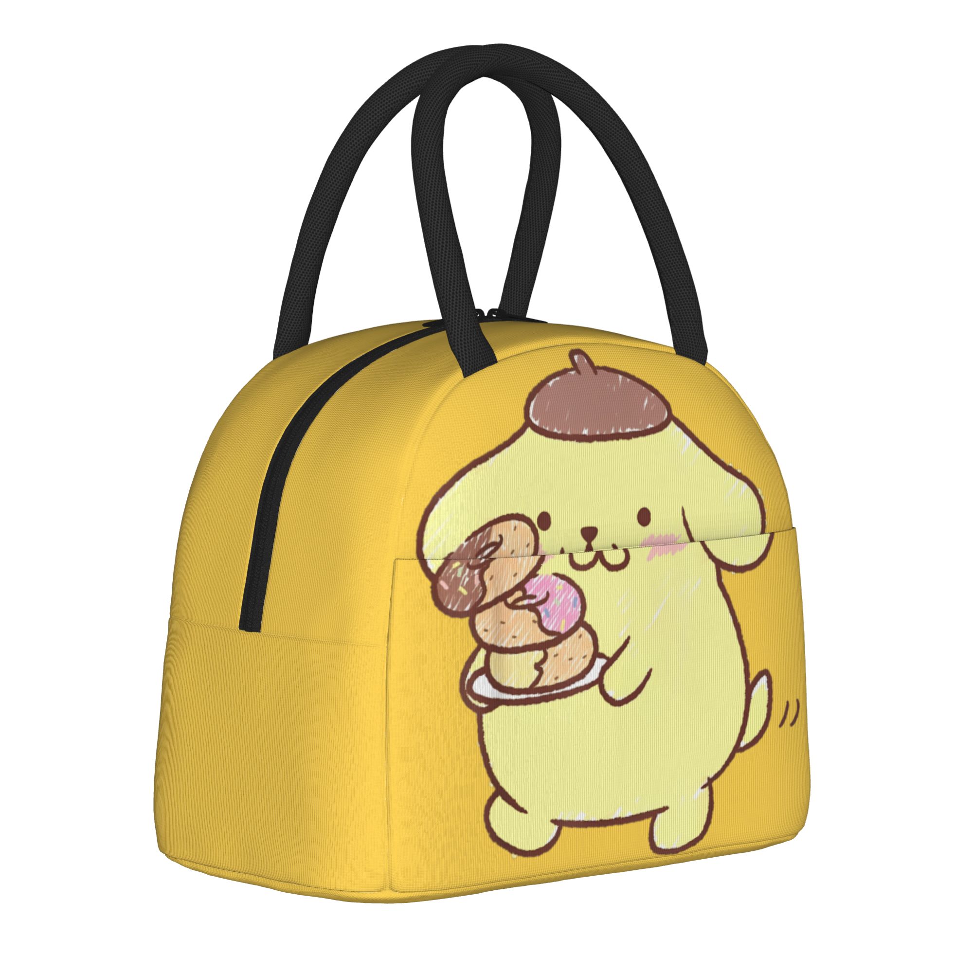 Tote Bag Sublimation - Pompompurin Donuts Insulated Lunch Bags Leakproof