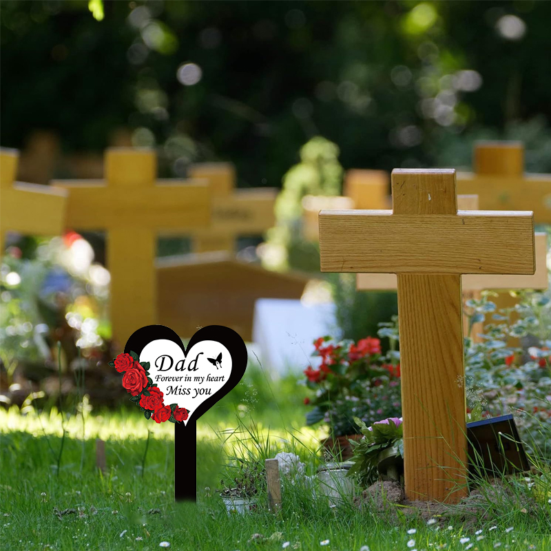 2024 Cemetery Memorial Heart S - огляд і ціна Yard Sign Blank