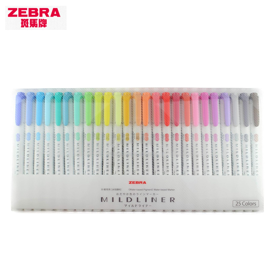 Zebra Full 35/25Colors Mildlin - огляд і ціна Zebra Pen Mildliner
