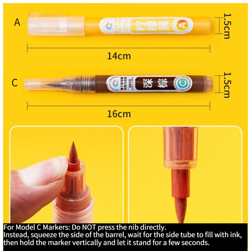 12 Colors Pottery Underglaze M - огляд і ціна Copic Marker Sketch