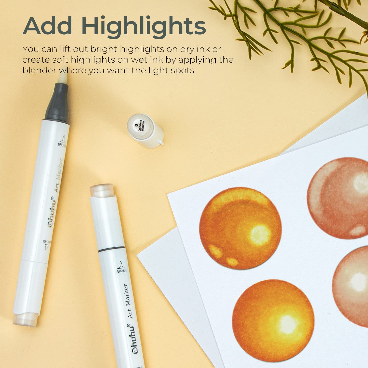 Ohuhu Honolulu Colorless Blend - огляд і ціна Copic Marker Sketch