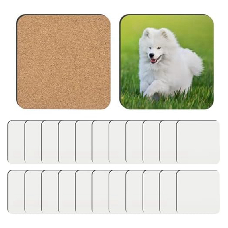 24 PCS Sublimation Coasters Bl - огляд і ціна Coaster Sublimation Blank